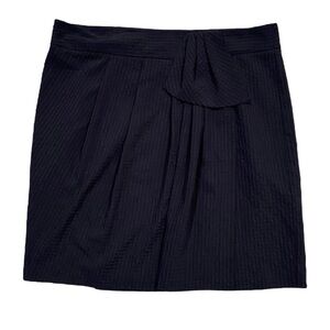 Gap Black Pinstriped Wrap Skirt Size 14
